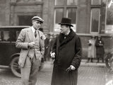 Winston Churchill MP at Leicester Where He Was Adopted as Liberal Candidate For the West Division Photographie