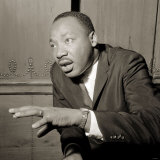 Martin Luther King Arrived in London Yesterday He Gave a Press Conference at the Savoy Photographic Print