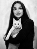 Victoria Principal Actress with Her Cat Lafjan05 3rd January Birthday of Victoria Principal Fotografisk tryk Victoria Principal Actress with Her Cat Lafjan05 3rd January Birthday of Victoria Principal Fotografisk tryk