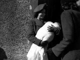 Princess Elizabeth Before Coming Queen Elizabeth Holding Baby Prince Charles Photographic Print