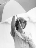 Princess Diana in Berkshire on a Stormy Day June 1985 Photographie