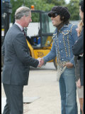Prince Charles Meets Geri Haliwell, Lionel Richie and Lenny Kravitz During the Prince's Trust Party Fotoprint Prince Charles Meets Geri Haliwell, Lionel Richie and Lenny Kravitz During the Prince's Trust Party Fotoprint