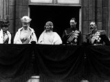 Duke of York on Royal Balcony Buckingham Palace with Bride Lady Elizabeth Bowes Lyon at Wedding Photographic Print