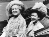 Queen Mother and Princess Margaret in a Carriage Photographic Print