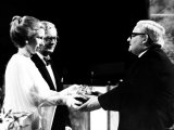 Ronnie Barker Comedian Receives Award as Light Entertainment Performer of 1978 from Princess Anne Photographic Print