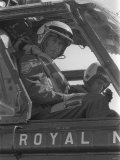 Hrh Prince Charles the Prince of Wales Helicopter Training March 1974 Photographic Print