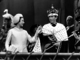 Queen Presenting the Prince of Wales to His People After His Investiture in Caenarvon Castle Photographic Print