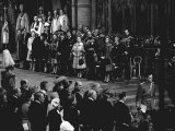 The Royal Family Wait in Westminster Abbey at Wedding of Princess Anne and Captain Mark Phillips Photographic Print