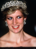 Princess Diana Visits Portugal at a Banquet Hosted by the President at Ajuda Palace Photographie