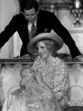 Prince William Collection 1982 Princess Diana with Prince Charles and Son Prince William in 1982 Photographic Print