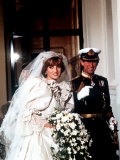 Wedding of Prince Charles and Lady Diana Spencer Arriving at Buckingham Palace July 1981 Photographie