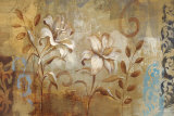 Flowers on Silver I Posters par Silvia Vassileva