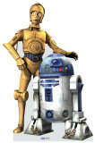 C3PO and R2D2  - Clone Wars Silhouette découpée