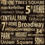 New York Posters by Luke Wilson