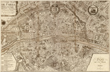 Plan de la Ville de Paris, 1715 Posters by Nicolas De Fer
