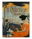 A Calderoni Gioiellerie, c.1898 Posters af Adolfo Hohenstein A Calderoni Gioiellerie, c.1898 Posters af Adolfo Hohenstein