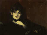 Berthe Morisot Reclining Giclee Print by Ã‰douard Manet