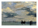 The Lagune of Venice Giclee Print by Richard Parkes Bonington