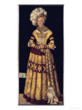 Katharina of Mecklenburg, Duchess of Saxony Lámina giclée por Lucas Cranach the Elder