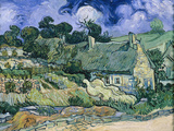 Staw-Roofed Houses Giclée-Druck von Vincent van Gogh
