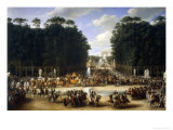 Napoleon and Marie Louise at the Tuileries Giclee Print by Etienne-barthelemy Garnier
