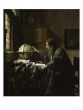 L'astronome reproduction procédé giclée par Jan Vermeer