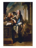 Marechal de Saxe, Moritz Count of Saxony Giclee Print by Jean-Marc Nattier