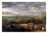 Louis XIV of France and His Wife Giclee Print by Adam Frans van der Meulen