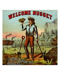 Welcome Nugget Tobacco Label Prints
