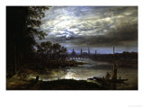 View of Dresden Giclee Print by Johan Christian Clausen Dahl