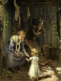 The Holy Family Giclee Print by Fritz von Uhde