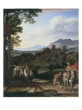 Landscape With St.Martin Giclee Print by Joseph Anton Koch