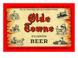 Olde Towne Pilsner Beer Kunstdruck