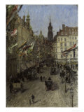 View of Dresden Reproduction procédé giclée par Gotthardt Johann Kuehl