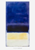 Untitled (Blue, Dark Blue, Yellow) Kunst von Mark Rothko
