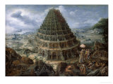 The Tower of Babel Giclee Print by Marten van Valckenborch