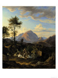 Rocca Di Mezzo Giclee Print by Ludwig Richter