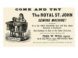 The Royal St. John Sewing Machine Affiches
