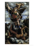 The Archangel Michael Giclée-tryk af Dosso Dossi The Archangel Michael Giclée-tryk af Dosso Dossi