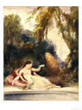 Oriental Woman Giclee-trykk av Louis Boulanger Oriental Woman Giclee-trykk av Louis Boulanger