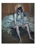 Sitting Dancer reproduction procédé giclée par Henri de Toulouse-Lautrec