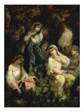 The Foolish Virgins Giclée-tryk af Narcisse Virgile Diaz de la Pena The Foolish Virgins Giclée-tryk af Narcisse Virgile Diaz de la Pena
