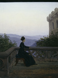 Woman on a Balcony Lámina giclée por Karl Gustav Carus