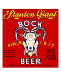 Stanton Giant Bock Beer Poster