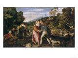 Jacob and Rachel Giclée-Druck von Palma Vecchio