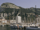 Sailboats Moored in Gibraltar Bay Photographie par Lynn Abercrombie