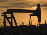 Oil Rig at Sunrise in Los Cerritos Wetlands, a Trust For Public Land Photographic Print by Rich Reid