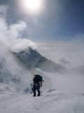 Mountaineer Climbs Mount Vinson, the Highest Peak in Antarctica Photographic Print by Gordon Wiltsie