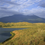 View of Mount Meru From Across One of the Momella Lakes Photographie par David Pluth
