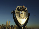 Pay-Per-View Binocular Gives Patrons a View of New York City Photographic Print by Roy Gumpel